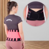 Curea din neopren in talie SPORTline, Marime L, Roz