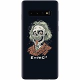 Husa silicon pentru Samsung Galaxy S10, Albert Einstein Caricature