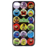 Husa iPhone 8 Plus, Toc Protectie UV Copy Glass, Model Sesame Street