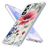 Husa pentru samsung galaxy s25 edge, atasare magnetica, magsafe, model floral 4