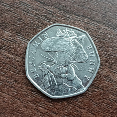 M3 C50 - Moneda foarte veche - Anglia - fifty pence omagiala - 2017