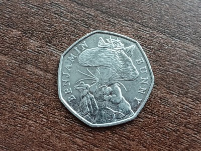 M3 C50 - Moneda foarte veche - Anglia - fifty pence omagiala - 2017 foto