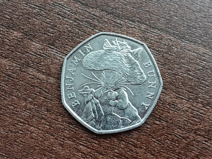M3 C50 - Moneda foarte veche - Anglia - fifty pence omagiala - 2017