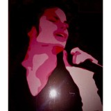 Board Music Michael Jackson, painted wood.