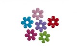 Floricele din plastic pentru activitati crafts,30mm,diverse culori,10 bucati set