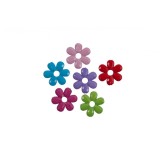 Floricele din plastic pentru activitati crafts,30mm,diverse culori,10 bucati set