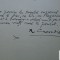 Manuscris/ Toamna - poem scris si semnat de Nicolae Crevedia