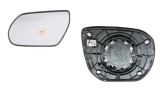 Geam oglinda exterioara cu suport fixare Hyundai Santa Fe (Dm), 05.2012-, Stanga, incalzita; geam convex; cromat
