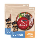 Cumpara ieftin PURINA ONE MINI/SMALL Junior, pui cu orez 2 x 800 g