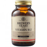 Drojdia de bere cu vitamina B12, Brewers Yeast with Vitamin B12 500mg,...