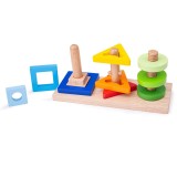 Joc de potrivire - 3 forme geometrice PlayLearn Toys, BigJigs Toys