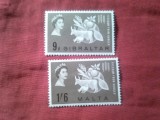 2 Timbre Colonii Britanice - din Seria Campania contra Foamei 1963 : Gibraltar si Malta