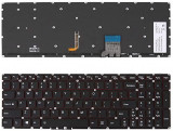 Tastatura laptop noua Lenovo Y50-70 Y70-70 Black Red Backlite US