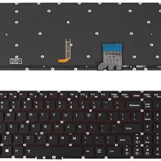 Tastatura laptop noua Lenovo Y50-70 Y70-70 Black Red Backlite US