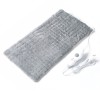 Covoras Electric, Extra Large, gri, Design cu fermoar, Fibre sintetice de inalta calitate pentru confort maxim, 60 cm x 30 cm, Oem