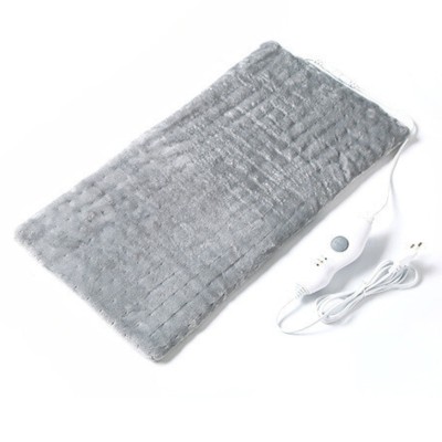 Covoras Electric, Extra Large, gri, Design cu fermoar, Fibre sintetice de inalta calitate pentru confort maxim, 60 cm x 30 cm foto