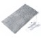 Covoras Electric, Extra Large, gri, Design cu fermoar, Fibre sintetice de inalta calitate pentru confort maxim, 60 cm x 30 cm