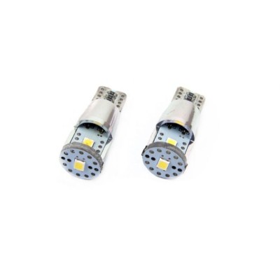 Set becuri auto cu LED CANBUS T10e W5W 3 SMD ALU Alb 12V/24V AM01637. foto