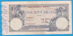 (10) BANCNOTA ROMANIA - 100.000 LEI 1946 (28 MAI 1946), STARE BUNA foto