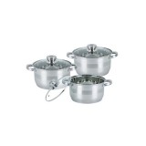 Set oale inox Bohmann, 6 piese, manere inox, capace incluse