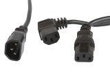 Prelungitor cu distribuitor de alimentare, conector C14 tată la 2x C13 mamă, 1,5 m