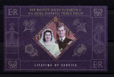 Cumpara ieftin Gibraltar 2011 &quot;Queen Elizabeth II &amp; Prince Philip &quot; , 3&pound; , bloc 100 , MNH, Nestampilat