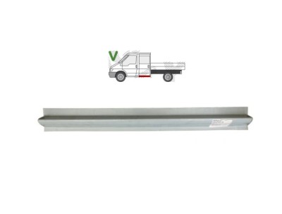 Prag FORD TRANSIT (V184/5), 05.2000-04.2006; TRANSIT/TOURNEO (V347/8), 05.2006-04.2013, partea stanga=dreapta, metal galvanizat; sub spate lateral do foto