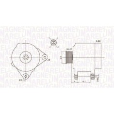 Alternator Toyota Avensis ( T25) 04.03-11.08, Avensis Estate ( T25) 04.03-11.08, Avensis Sedan ( T25) 01.03-11.08, 2.0 VVT-i (AZT250 , AZT250R), 2.4