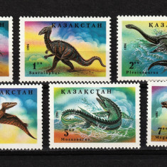 Timbre Kazahstan, 1994 | Animale preistorice, Dinozauri | Completă - MNH | aph