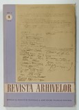 REVISTA ARHIVELOR , ANUL II , NR. 1 , 1959