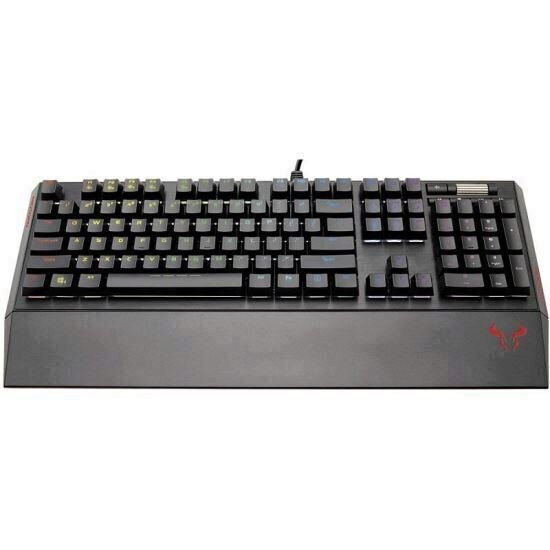 Tastatura gaming mecanica Riotoro Ghostwriter neagra Cherry Black iluminare RGB