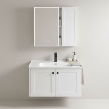 Set mobilier de baie cu lavoar Monti 60cm White