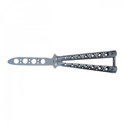 Briceag fluture IdeallStore&amp;reg;, otel inoxidabil, Bullet Spots, 22 cm, argintiu foto