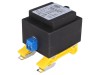 Transformator INDEL 16VA 230V AC Incapsulat Sina DIN TSZS 16/016M Clasa II IP00