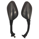 Set 2 Oglinzi Universale Moto Scuter ATV, Filet M8 8mm, Negru Carbon