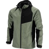 Jacheta Elastica Cu Gluga / Gri-verzui - M