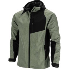 Jacheta Elastica Cu Gluga / Gri-verzui - 3xl