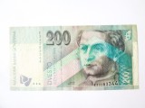 Rară! Slovacia 200 Korun 1999,bancnota din imagini la cel mai mic preț,seria:33 28 33 44