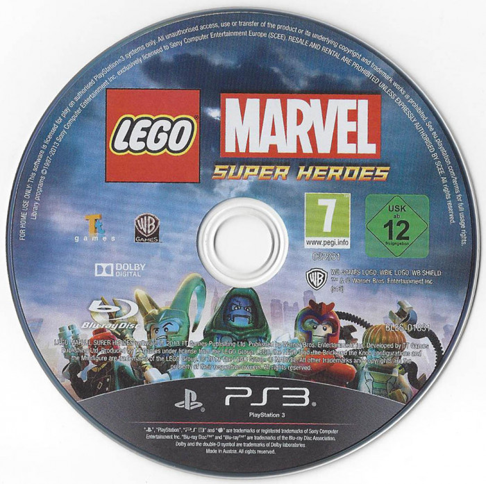 PS3 LEGO MARVEL Super Heroes Joc PS3 aproape nou