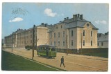 2591 - SIBIU, Scoala Militara de Infanterie, Tramway - old postcard - used 1913