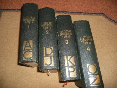 DICTIONAR ENCICLOPEDIC ROMAN -4 volume foto