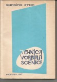 (6A)- SANDINA STAN-TEHNICA VORBIRII SCENICE