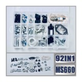 Set 92 buc piulite, suruburi si accesorii drujba - compatibil Stihl MS 460