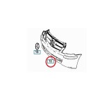 Bara fata Mercedes Vito/ Viano (W639), 10.2010-2014, cu gauri pentru Senzori de parcare (PDC), cu locas pt spalator; Texturat, Aftermarket