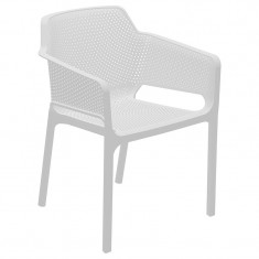 Scaun de gradina Integral plastic culoare alba