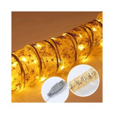 Banda luminoasa de Craciun cu conector USB foto