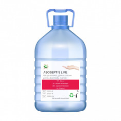 Dezinfectant pentru maini igienizant 70% alc. Asoseptis - 5 L biocid avizat M.S. foto