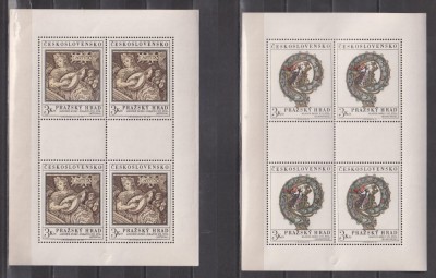 CEHOSLOVACIA 1971 ARTA MI.2002-2003 KLEINBOGEN MNH foto
