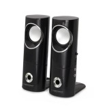 Sistem audio 2.0 Esperanza Beat, USB, jack 3,5mm, 6W, 4?, 5V, 60 Hz - 20 kHz, negru