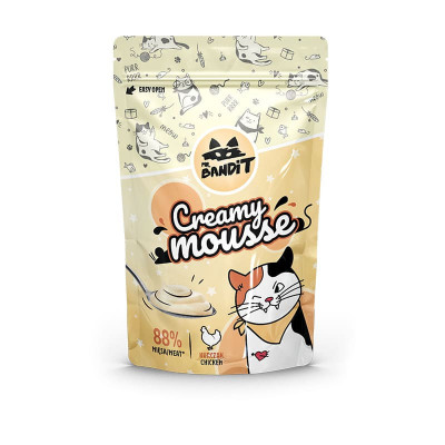 Recompense pentru pisici Mr. Bandit CAT Creamy Mousse, pui, 60 g AnimaPet MegaFood foto